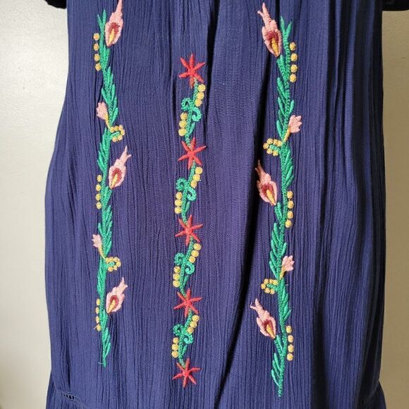 BEAUTIFUL SAHALIE BOHO EMBROIDERED OFF SHOULDER DRESS SZ M - Picture 4 of 16